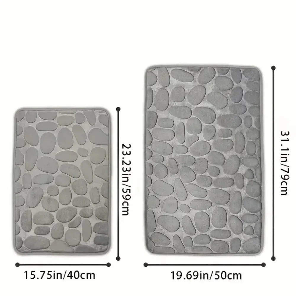 1pc Memory Foam Bathroom Mat - Soft & Comfortable Non-Slip Carpet for Home Decor